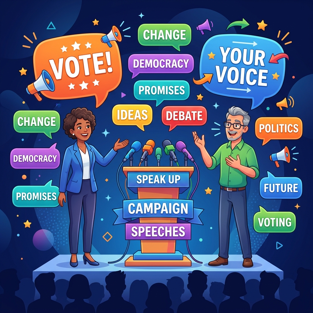 Political Campaign Illustration