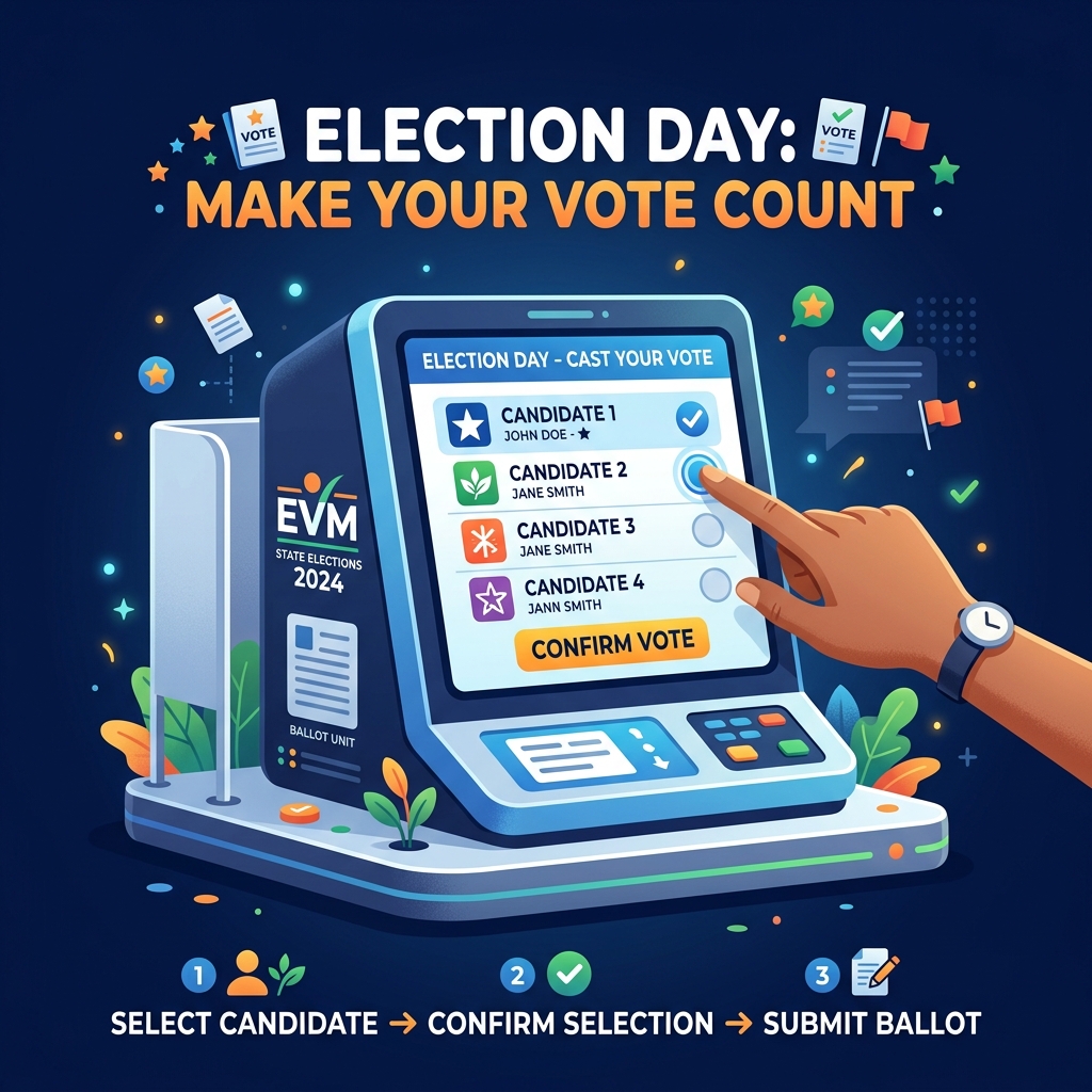 EVM Voting Illustration